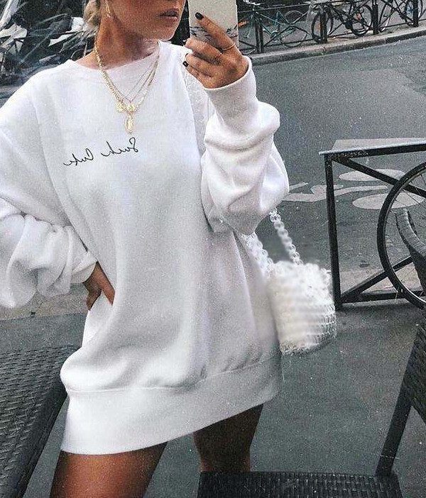 The Best Women's Winter Warm Long Sleeve Sweater Autumn Ladies Casual Hoodies Sweatshirt Jumper Pullover Loose Tops Blouse Online - Takalr