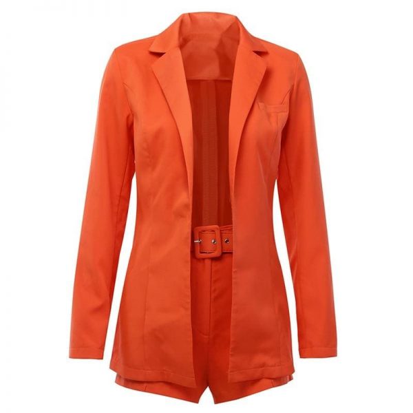 The Best Autumn Elegant British-Style Small Suit Jacket Shorts Suit Women OL Lady Fashion Casual Workout Formal Suit Online - Takalr