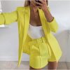 The Best Autumn Elegant British-Style Small Suit Jacket Shorts Suit Women OL Lady Fashion Casual Workout Formal Suit Online - Takalr