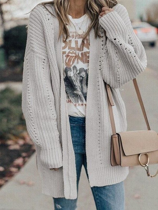 The Best Autumn winter 2019 cardigans sweater ladies knitted  long cardigans Online - Takalr