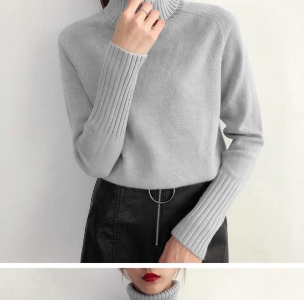 The Best Autumn Winter Cashmere Knitted Women Sweater And Pullover Female Online - Takalr