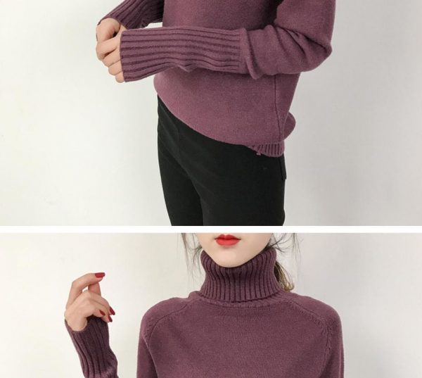 The Best Autumn Winter Cashmere Knitted Women Sweater And Pullover Female Online - Takalr