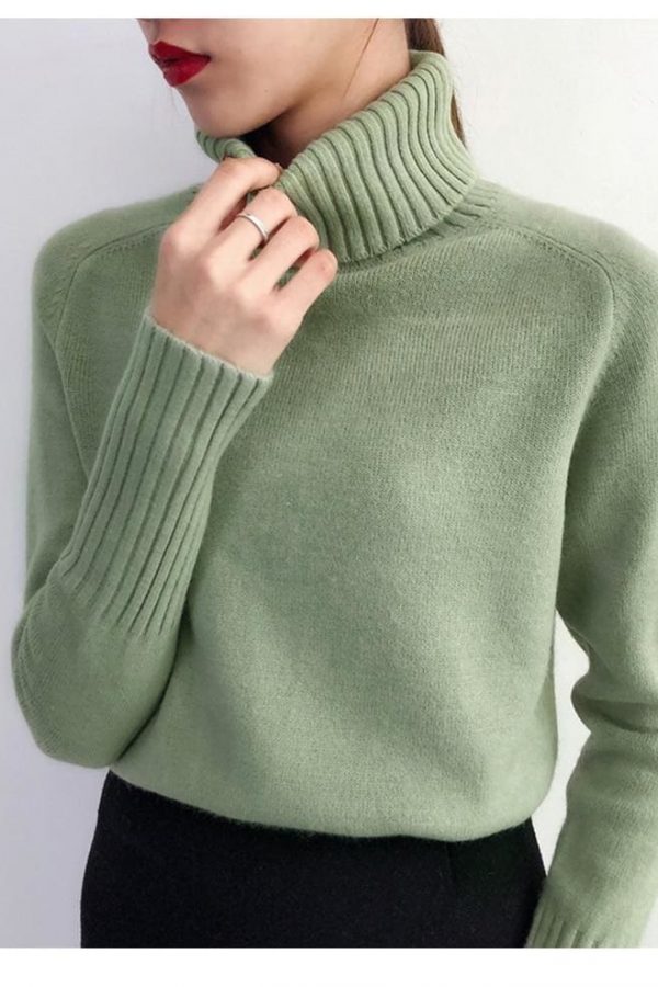 The Best Autumn Winter Cashmere Knitted Women Sweater And Pullover Female Online - Takalr