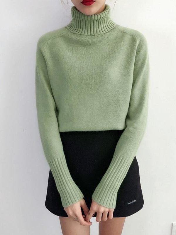 The Best Autumn Winter Cashmere Knitted Women Sweater And Pullover Female Online - Takalr