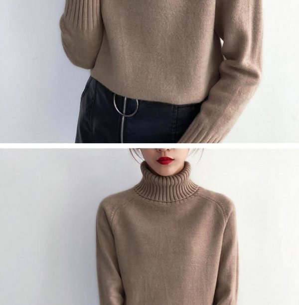 The Best Autumn Winter Cashmere Knitted Women Sweater And Pullover Female Online - Takalr