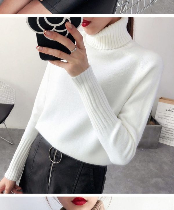 The Best Autumn Winter Cashmere Knitted Women Sweater And Pullover Female Online - Takalr