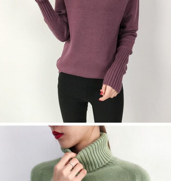 The Best Autumn Winter Cashmere Knitted Women Sweater And Pullover Female Online - Takalr