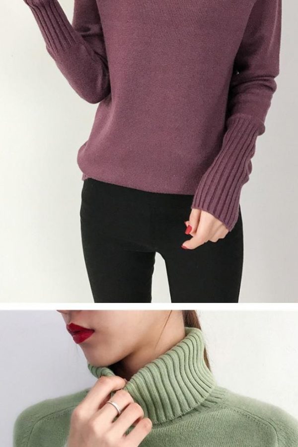 The Best Autumn Winter Cashmere Knitted Women Sweater And Pullover Female Online - Takalr