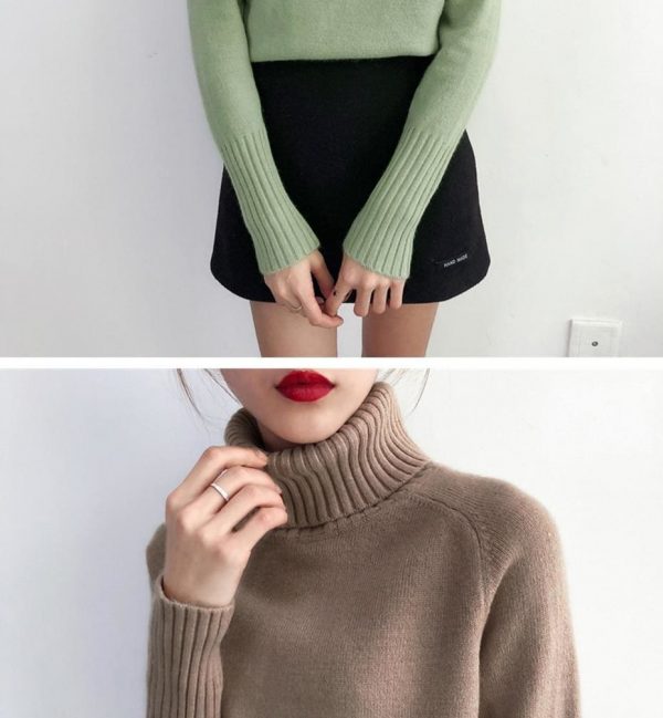 The Best Autumn Winter Cashmere Knitted Women Sweater And Pullover Female Online - Takalr