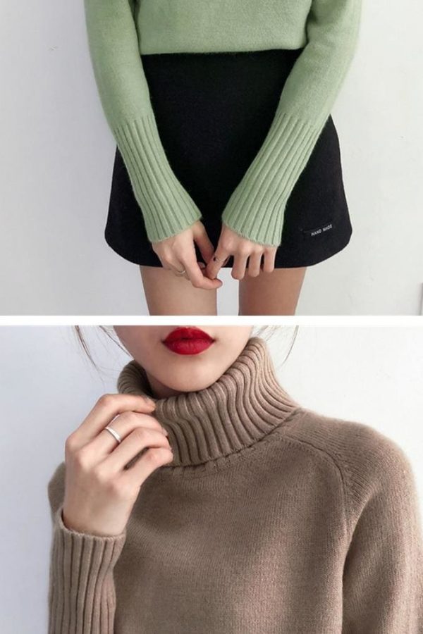 The Best Autumn Winter Cashmere Knitted Women Sweater And Pullover Female Online - Takalr