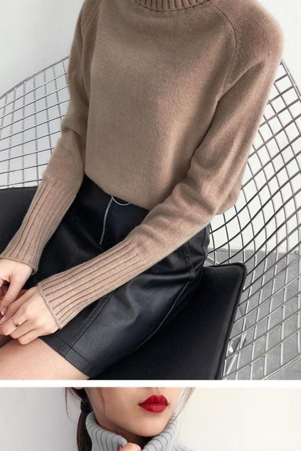 The Best Autumn Winter Cashmere Knitted Women Sweater And Pullover Female Online - Takalr