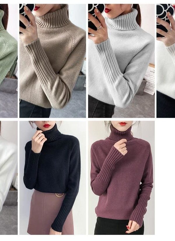 The Best Autumn Winter Cashmere Knitted Women Sweater And Pullover Female Online - Takalr