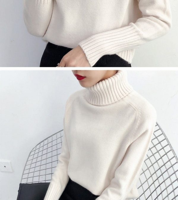 The Best Autumn Winter Cashmere Knitted Women Sweater And Pullover Female Online - Takalr