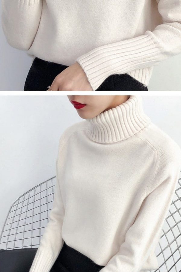 The Best Autumn Winter Cashmere Knitted Women Sweater And Pullover Female Online - Takalr