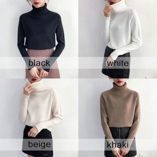 The Best Autumn Winter Cashmere Knitted Women Sweater And Pullover Female Online - Takalr