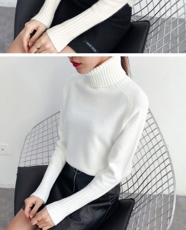 The Best Autumn Winter Cashmere Knitted Women Sweater And Pullover Female Online - Takalr