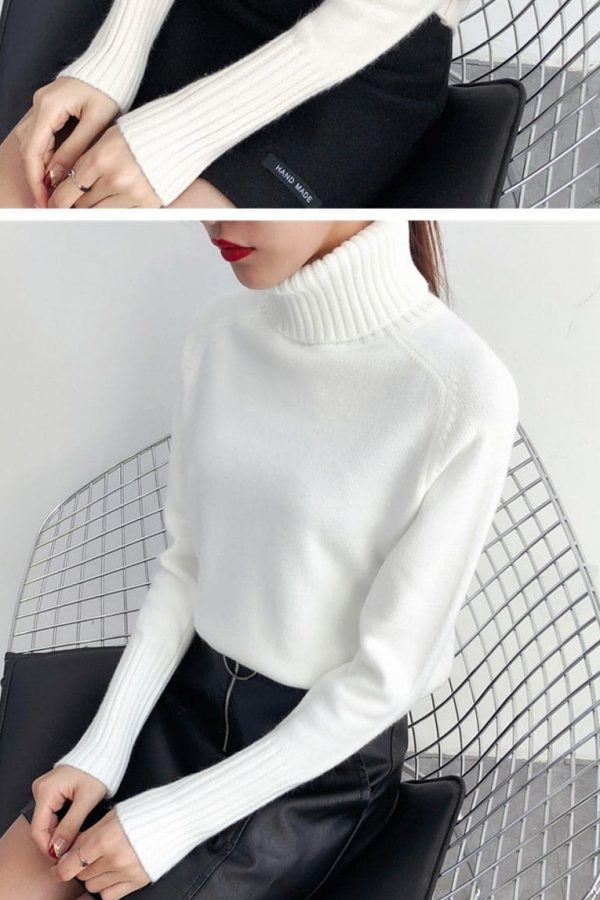 The Best Autumn Winter Cashmere Knitted Women Sweater And Pullover Female Online - Takalr