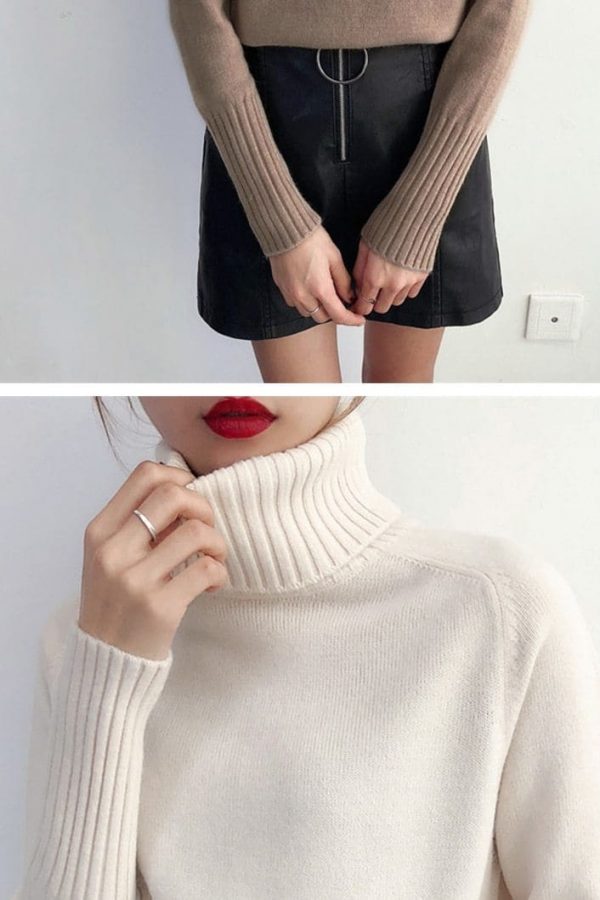 The Best Autumn Winter Cashmere Knitted Women Sweater And Pullover Female Online - Takalr