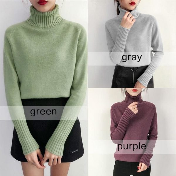 The Best Autumn Winter Cashmere Knitted Women Sweater And Pullover Female Online - Takalr