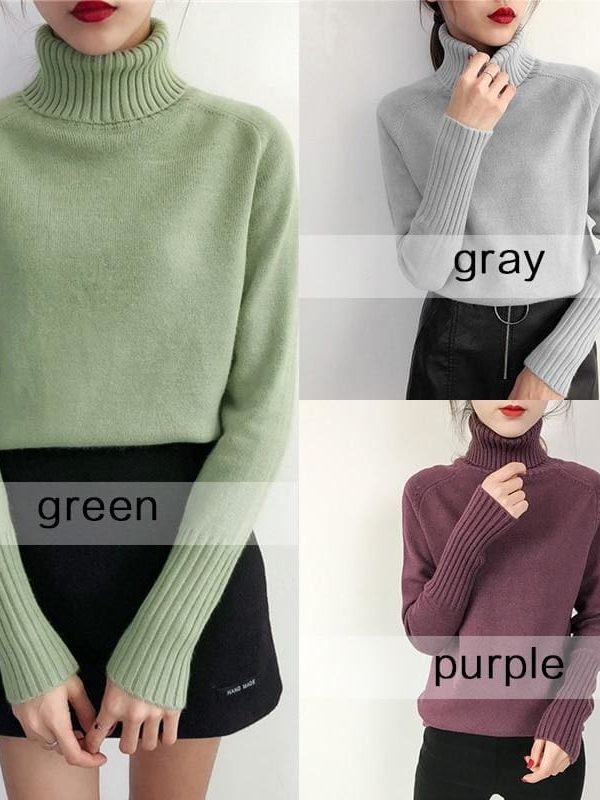 The Best Autumn Winter Cashmere Knitted Women Sweater And Pullover Female Online - Takalr