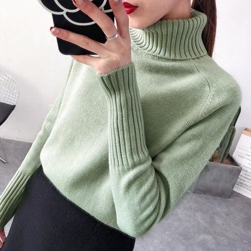 The Best Autumn Winter Cashmere Knitted Women Sweater And Pullover Female Online - Takalr