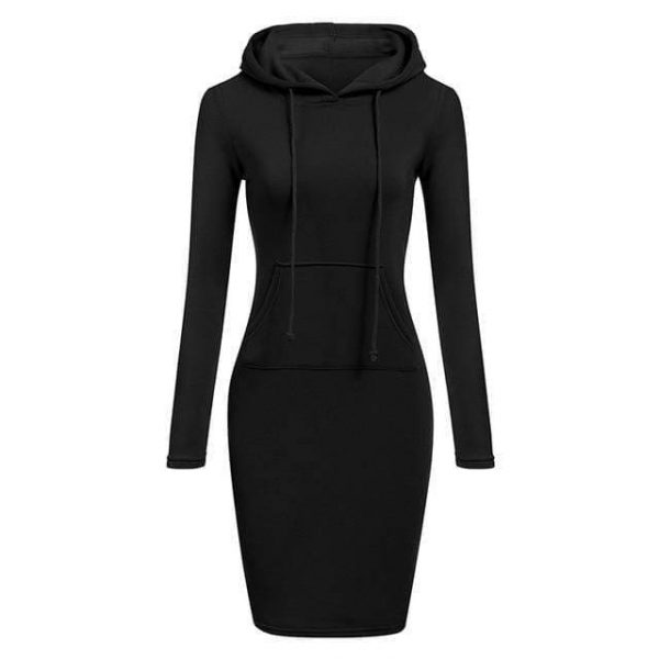 The Best Autumn Winter Warm Sweatshirt Long-sleeved Dresses Online - Source Silk