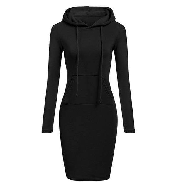 The Best Autumn Winter Warm Sweatshirt Long-sleeved Dresses Online - Source Silk