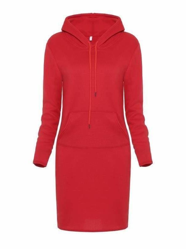 The Best Autumn Winter Warm Sweatshirt Long-sleeved Dresses Online - Source Silk