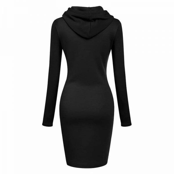 The Best Autumn Winter Warm Sweatshirt Long-sleeved Dresses Online - Source Silk