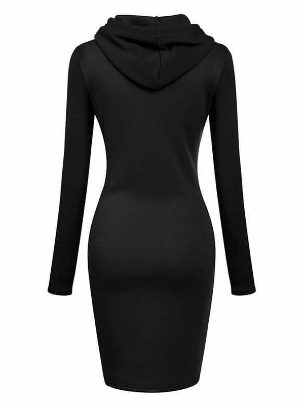 The Best Autumn Winter Warm Sweatshirt Long-sleeved Dresses Online - Source Silk