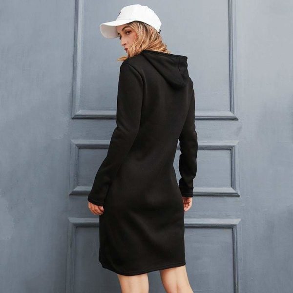 The Best Autumn Winter Warm Sweatshirt Long-sleeved Dresses Online - Source Silk