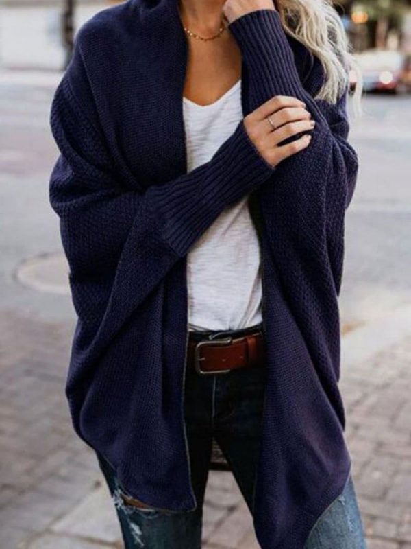 The Best Autumn winter women cardigan batwing sleeve casual coat clothes Online - Takalr