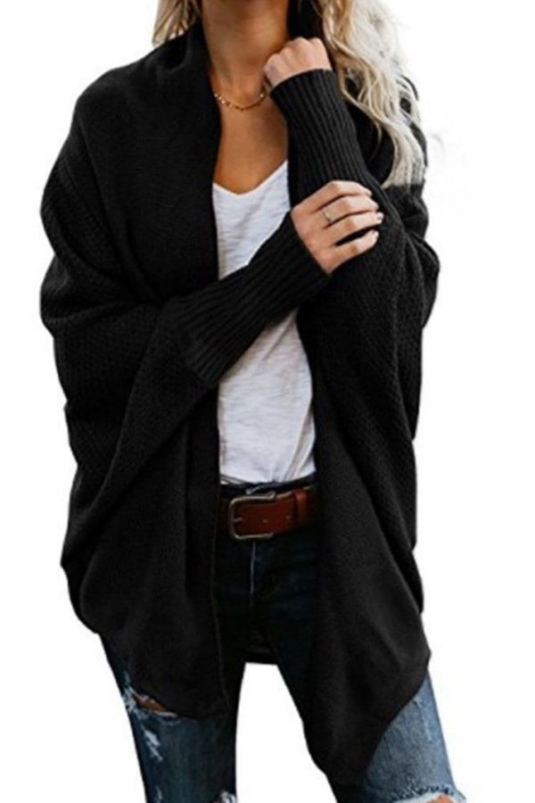 The Best Autumn winter women cardigan batwing sleeve casual coat clothes Online - Takalr