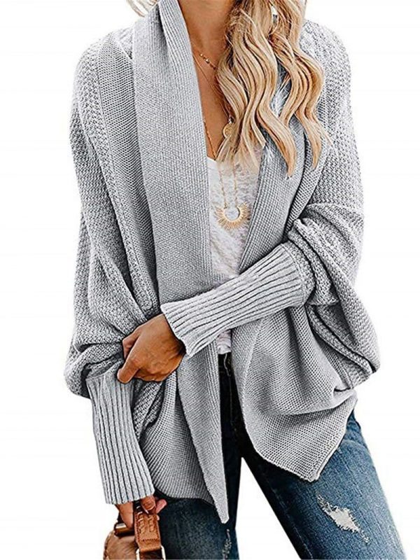 The Best Autumn winter women cardigan batwing sleeve casual coat clothes Online - Takalr