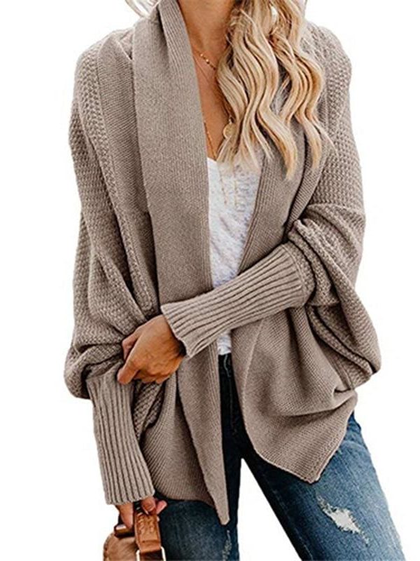 The Best Autumn winter women cardigan batwing sleeve casual coat clothes Online - Takalr