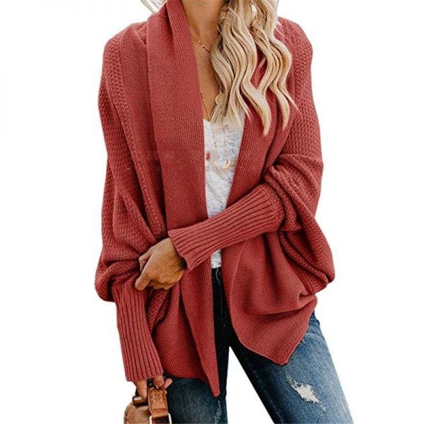 The Best Autumn winter women cardigan batwing sleeve casual coat clothes Online - Takalr