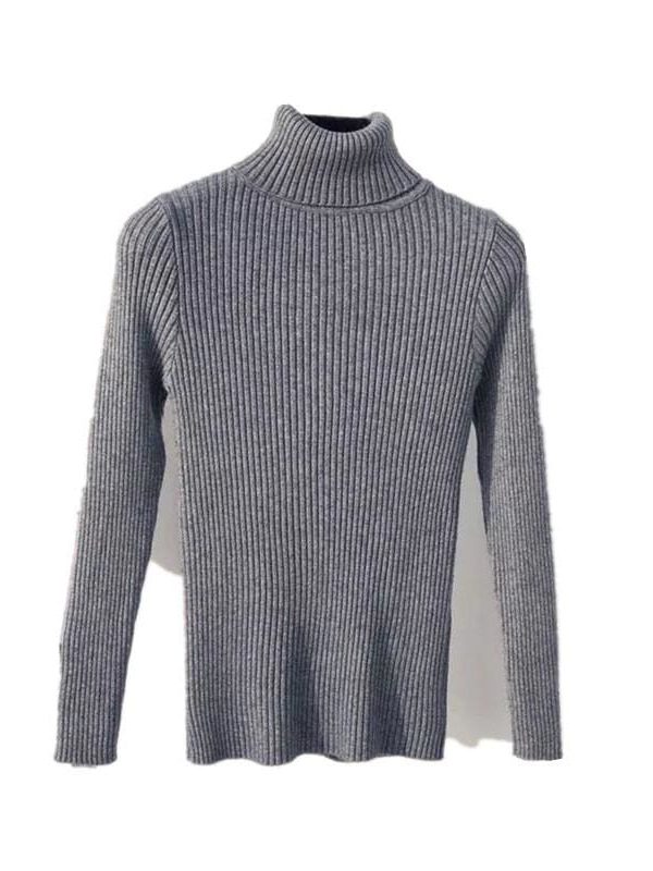 The Best Autumn winter Women Knitted Turtleneck Sweater Soft Elasticity Pullovers Online - Takalr