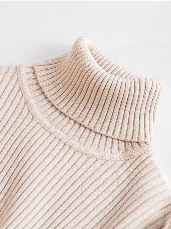 The Best Autumn winter Women Knitted Turtleneck Sweater Soft Elasticity Pullovers Online - Takalr