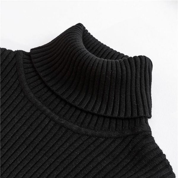 The Best Autumn winter Women Knitted Turtleneck Sweater Soft Elasticity Pullovers Online - Takalr