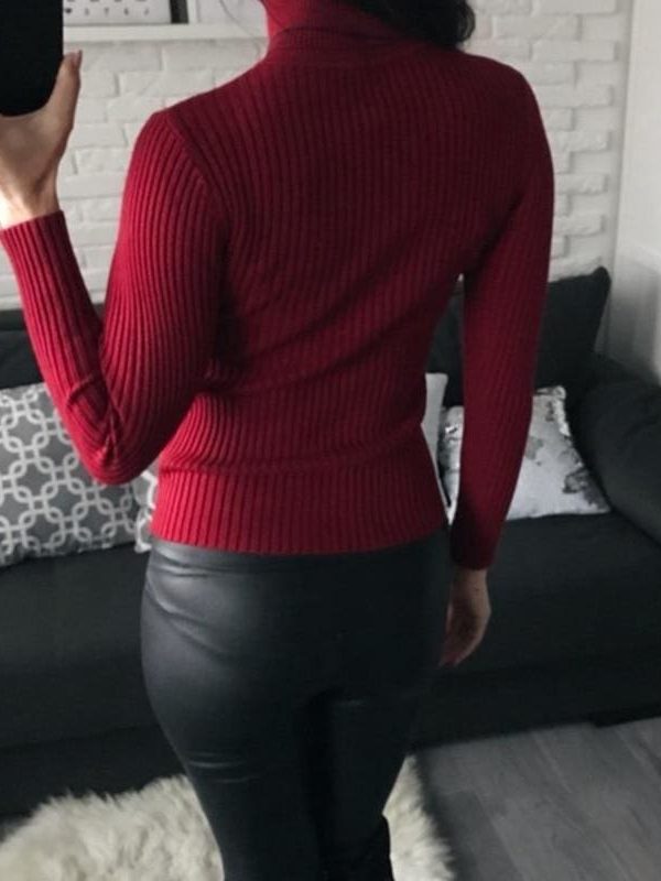 The Best Autumn winter Women Knitted Turtleneck Sweater Soft Elasticity Pullovers Online - Takalr