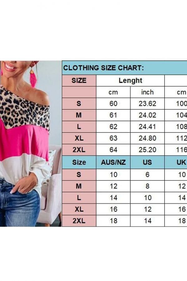 The Best Autumn Women Leopard Print Top Ladies Round Neck Long Sleeve Pullover Sweatshirt Fashion Blouse Loose Shirt Online - Takalr