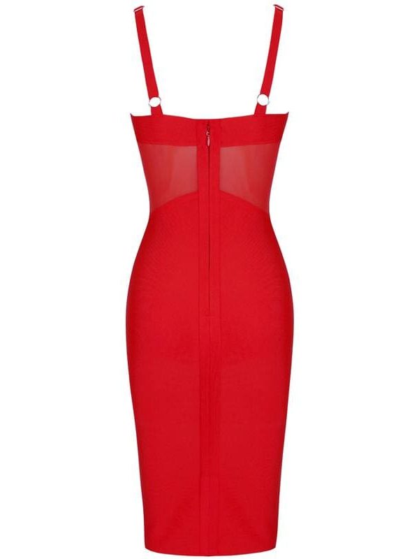 The Best Bandage Dress 2019 New Arrivals Mesh Insert Women Bandage Dress Online - Takalr