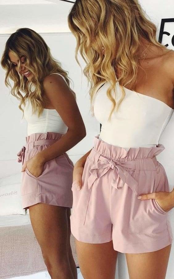 The Best Beach Hot Pants Summer Shorts Beach High Waist Shorts Ladies Shorts Online - Takalr