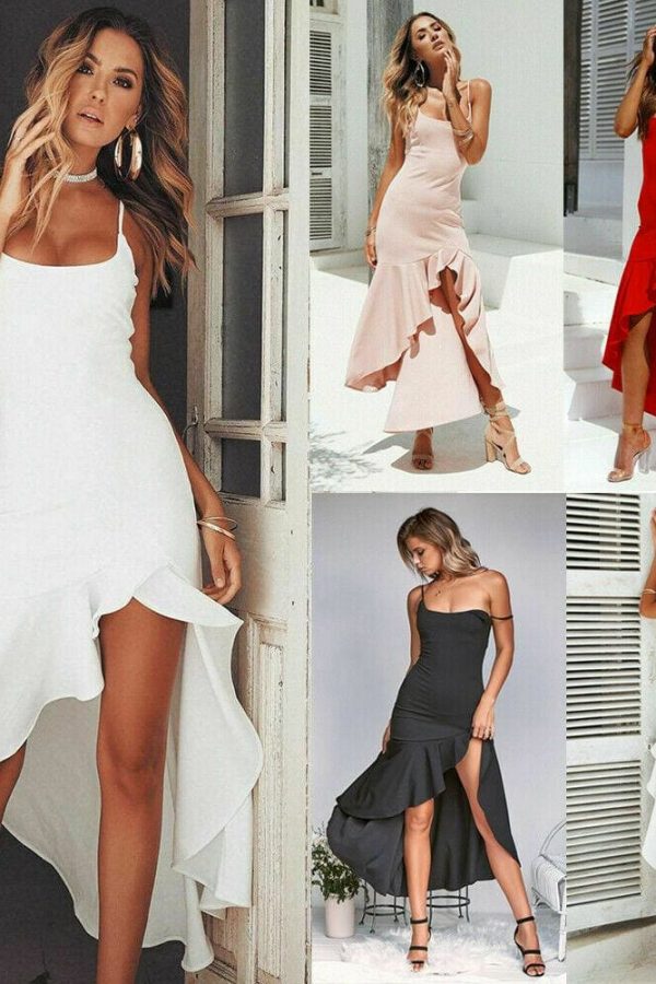 The Best Boho Dress Sleeveless Ruffle Party Cocktail Girls Ladies Clubwear Sundress Online - Takalr