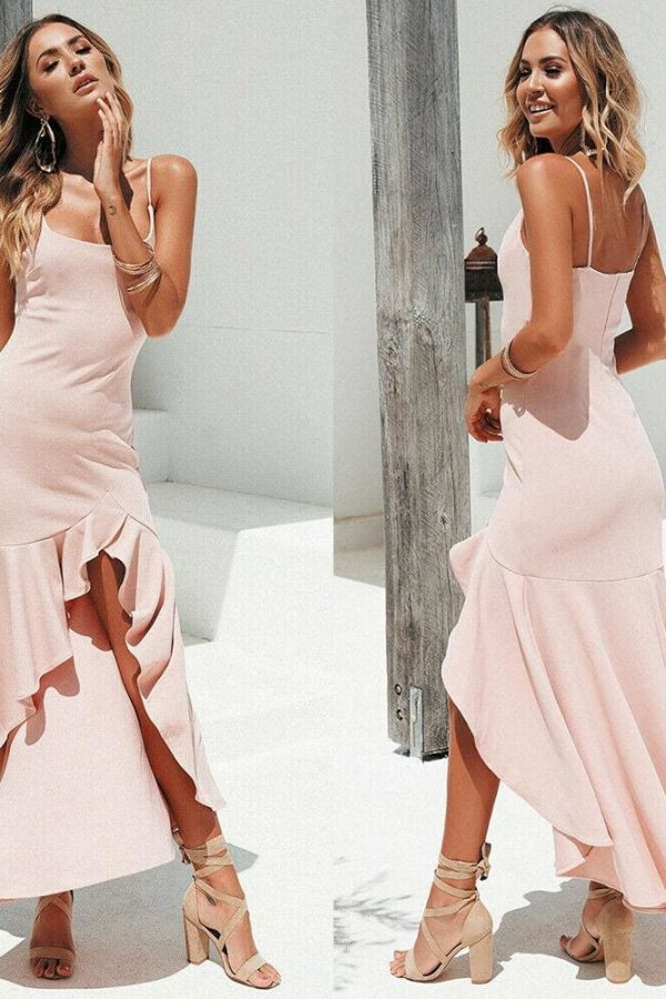 The Best Boho Dress Sleeveless Ruffle Party Cocktail Girls Ladies Clubwear Sundress Online - Takalr