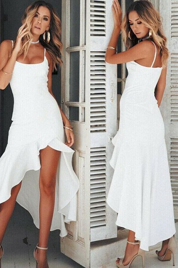 The Best Boho Dress Sleeveless Ruffle Party Cocktail Girls Ladies Clubwear Sundress Online - Takalr