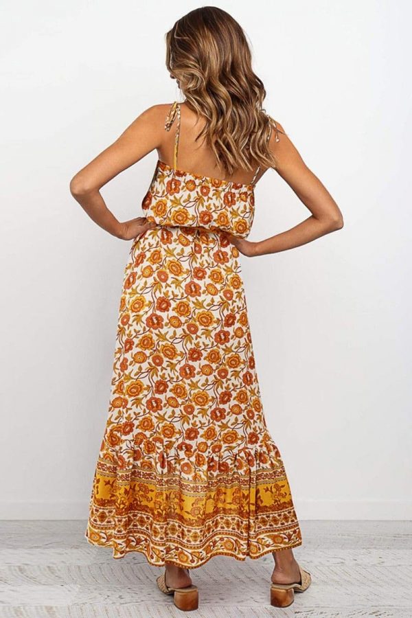 The Best Boho Floral Casual Long Maxi Dress Evening Party Cocktail Beach Holiday Sundress Online - Takalr