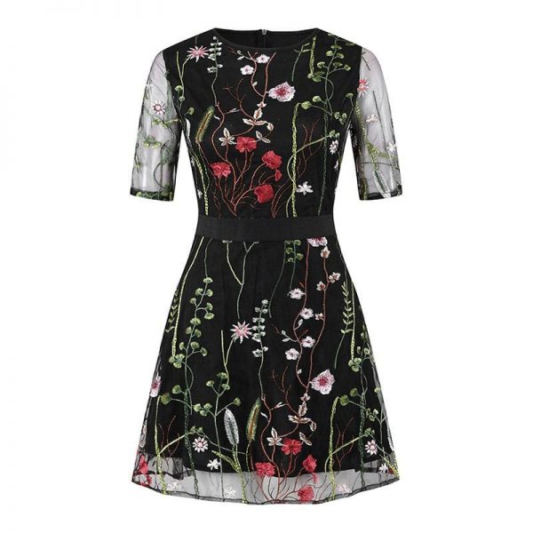 The Best Boho Floral Short Mini Dress Elegant Women Evening Party Vestidos Sundress Online - Takalr