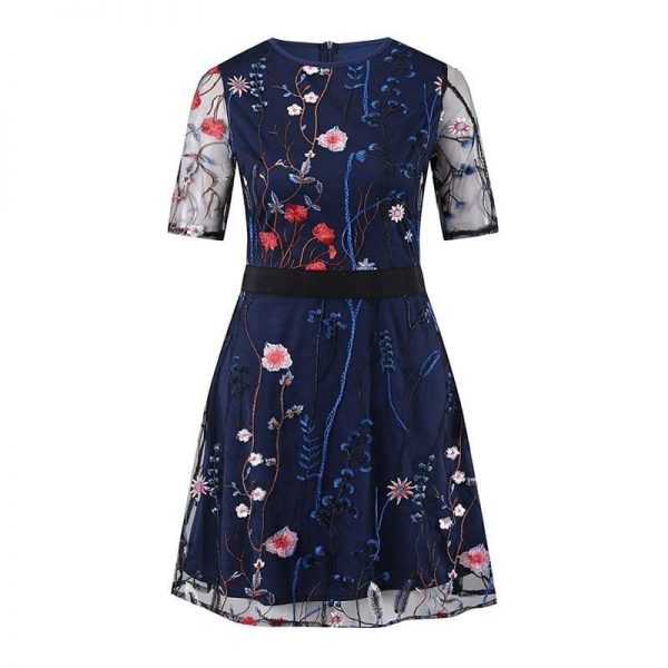 The Best Boho Floral Short Mini Dress Elegant Women Evening Party Vestidos Sundress Online - Takalr