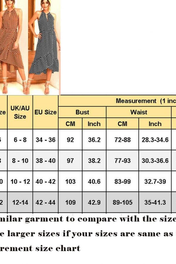 The Best Boho Women Summer Holiday Polka Dot Ruffle Dress Fashion Ladies Sleeveless Halter Neck Casual Dress Sundress Online - Takalr